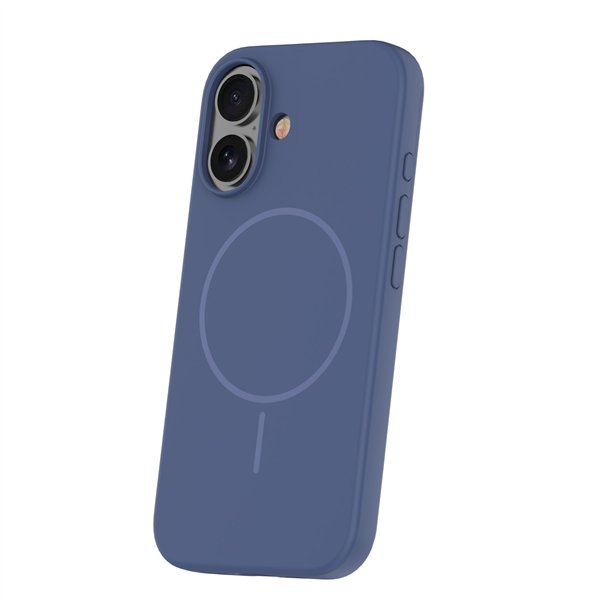 Silicone Thin Mag case for iPhone 16 6,1&quot dark blue