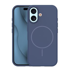 Silicone Thin Mag case for iPhone 17 6,3&quot dark blue
