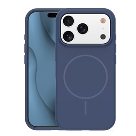 Silicone Thin Mag case for iPhone 17 Pro 6,3&quot dark blue