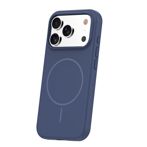 Silicone Thin Mag case for iPhone 17 Pro 6,3&quot dark blue