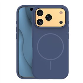 Silicone Thin Mag case for iPhone 17 Pro Max 6,9&quot dark blue