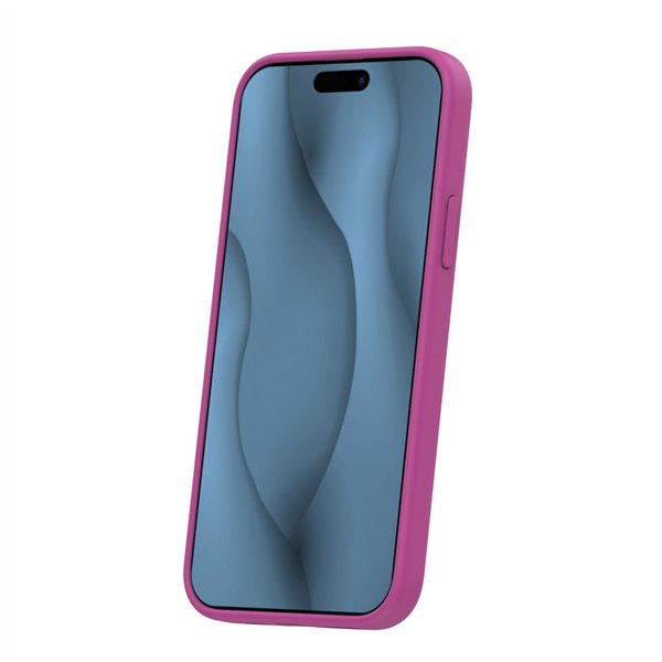 Silicone Thin Mag case for iPhone 12 / 12 Pro 6,1&quot fuschia