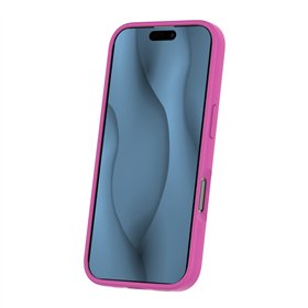 Silicone Thin Mag case for iPhone 16 6,1&quot fuschia