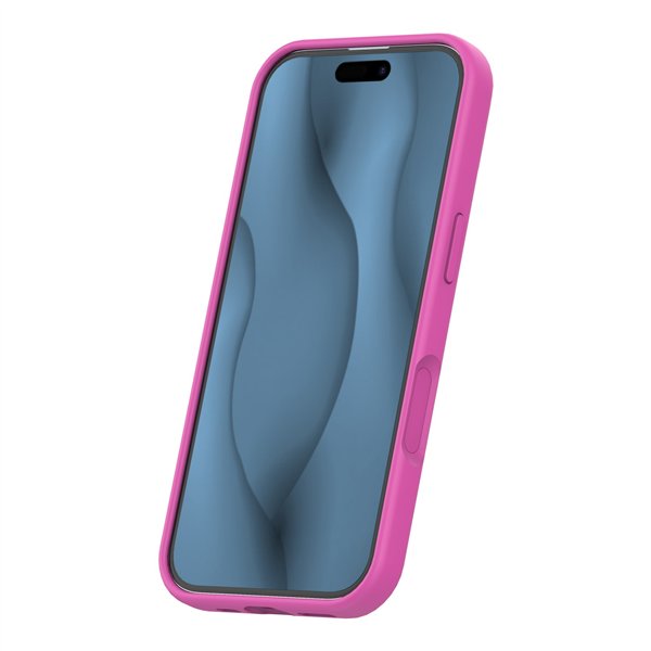 Silicone Thin Mag case for iPhone 17 6,3&quot fuschia