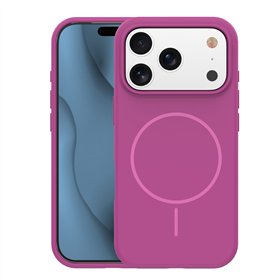 Silicone Thin Mag case for iPhone 17 Pro 6,3&quot fuschia