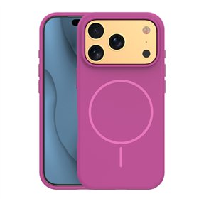 Silicone Thin Mag case for iPhone 17 Pro Max 6,9&quot fuschia