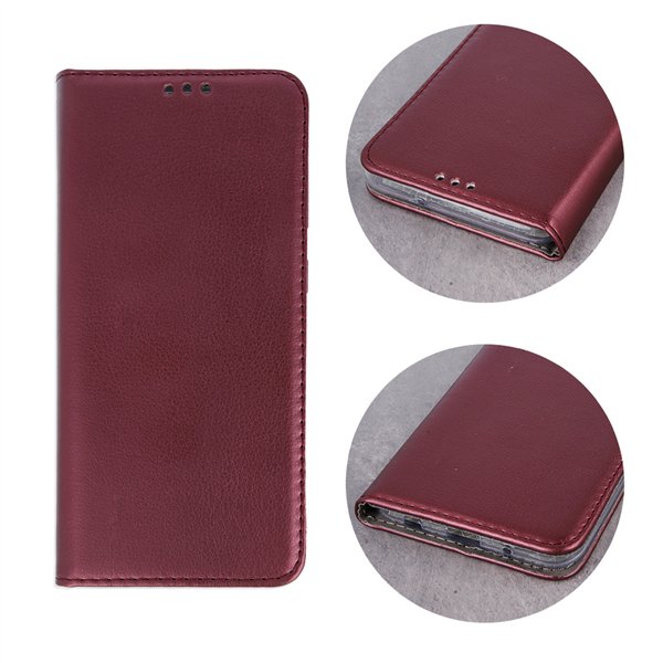 Smart Magnetic case for Samsung Galaxy S26 Edge burgundy