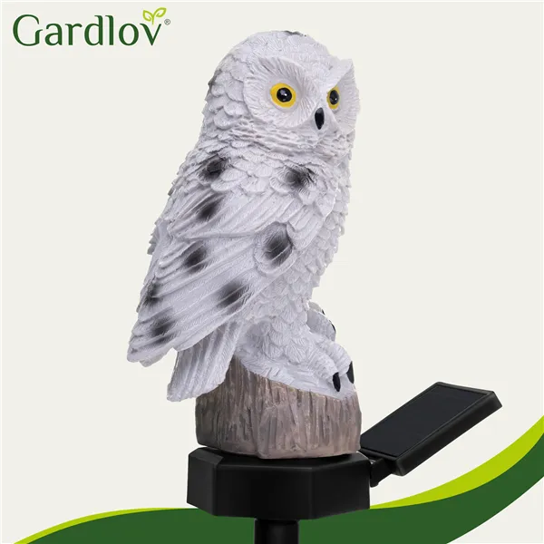Aurinkokennoinen puutarhavalaisin - pöllö Gardlov 23847