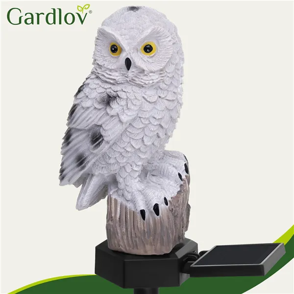 Aurinkokennoinen puutarhavalaisin - pöllö Gardlov 23847