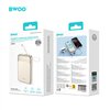 BWOO PD 20W 10000 mAh Power Bank With 2 Cables and Battery Display P80 gold
