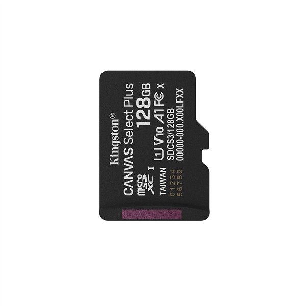 Micro SD Memory Card with Adaptor Kingston SDCS3/128GBSP 128 GB