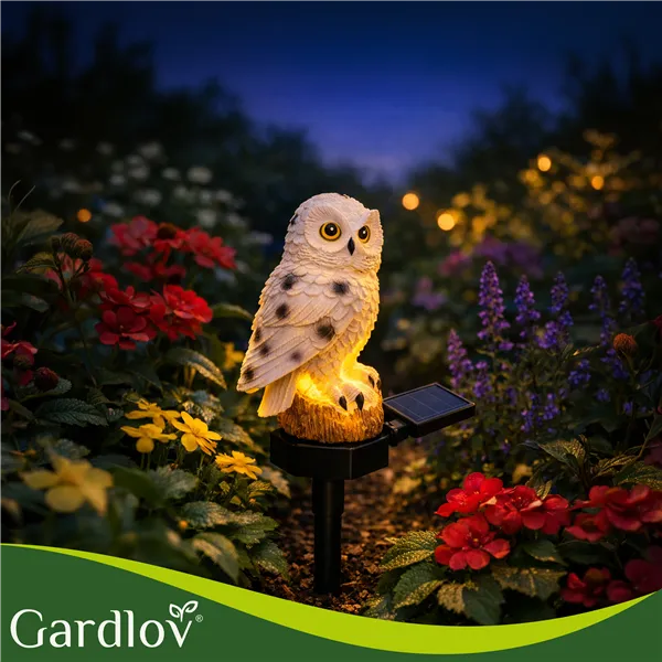 Solar garden lamp - owl Gardlov 23847