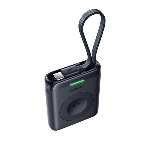 Baseus EnerFill FW11 Portable Wireless Charger for Apple Watch with Built-in Cable 5W Black
