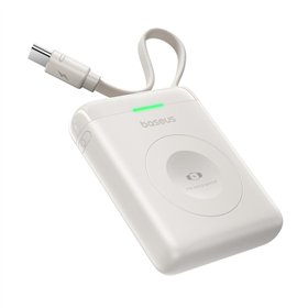 Baseus EnerFill FW11 Portable Wireless Charger for Apple Watch with Built-in Cable 5W White