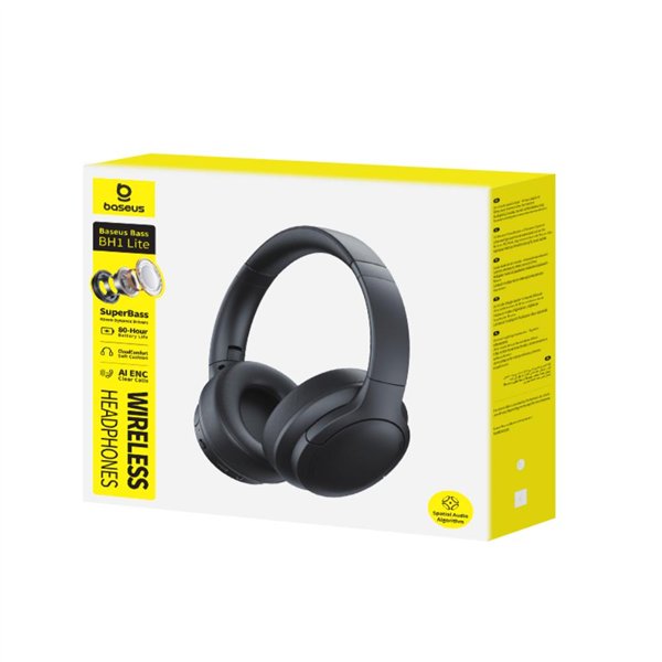 Baseus Bass BH1 Lite Wireless Headphones Black
