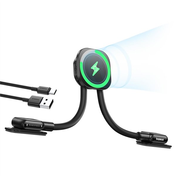 Baseus PrimeTrip C03sPro Magnetic Wireless Car Charger Mount (Stick-On Type) Black