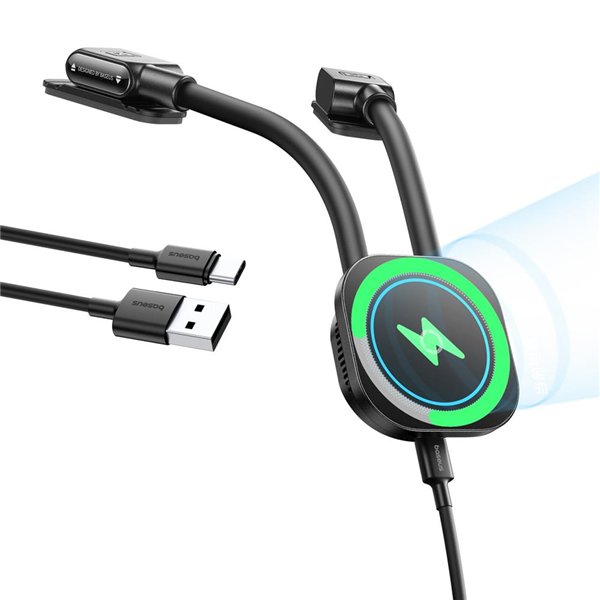 Baseus PrimeTrip C03sPro Magnetic Wireless Car Charger Mount (Stick-On Type) Black