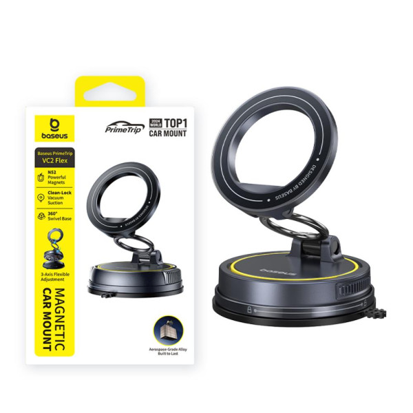 Baseus PrimeTrip VC2 Flex Magnetic Car Mount Suction Cup Version Black
