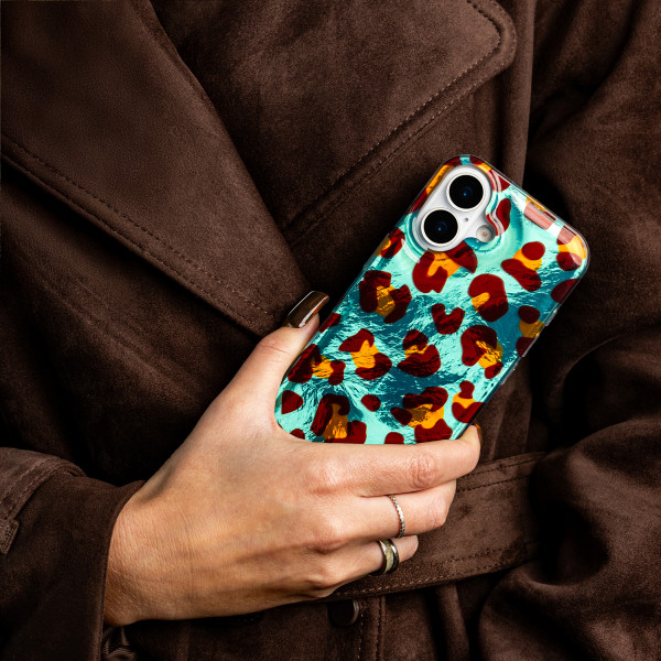 Animal Print case for iPhone 15 6,1&quot Crazy Cheetah