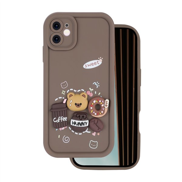 Ultra Trendy 3D case for iPhone 11 Coffee