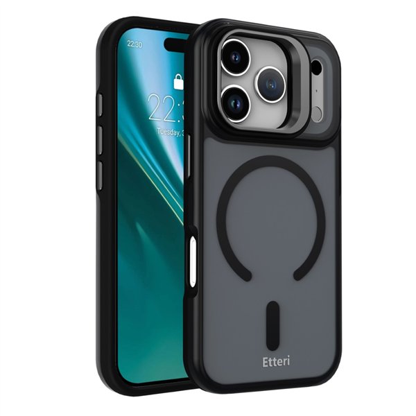 Etteri Morning Fog case for iPhone 17 Pro 6,3" black