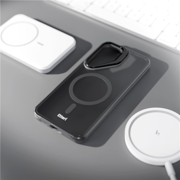 Etteri Morning Fog case for Samsung S25 black