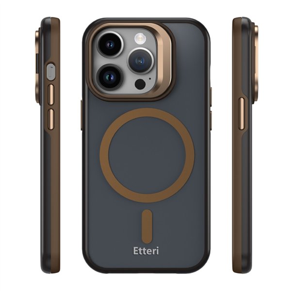 Etteri Morning Fog case for iPhone 14 Pro 6,1&quot brown