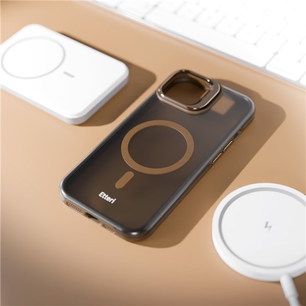 Etteri Morning Fog case for iPhone 14 Pro 6,1&quot brown