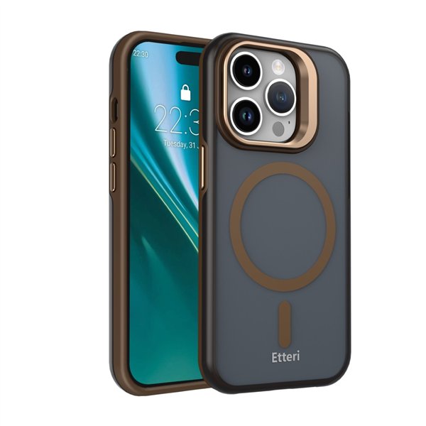 Etteri Morning Fog case for iPhone 15 Pro 6,1" brown