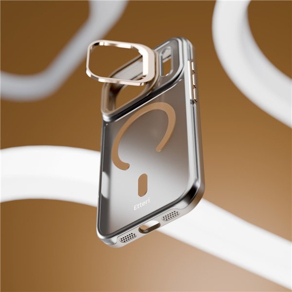 Etteri Morning Fog case for iPhone 17 Pro Max 6,9&quot brown