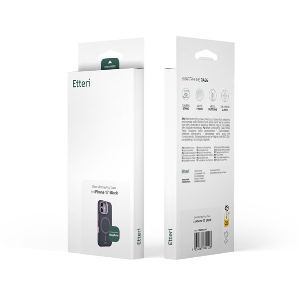 Etteri Morning Fog case for iPhone 15 6,1" purple