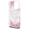 Guess HC Resin Bottom Glitter case for iPhone 16 Pro Max MagSafe pink
