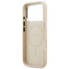 Guess Peony Hot Stamp Script MagSafe case for iPhone 17 Pro beige