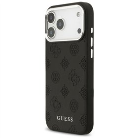 Guess Peony Hot Stamp Script MagSafe case for iPhone 17 Pro Max black