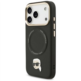 Karl Lagerfeld Big Strap Karl Metal Logo MagSafe case for iPhone 17 Pro black