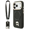 Karl Lagerfeld Big Strap Karl Metal Logo MagSafe case for iPhone 17 Pro Max black