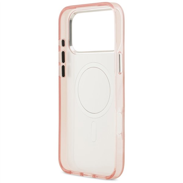 Karl Lagerfeld IML Aquarelle Choupette & Logo MagSafe case for iPhone 17 Pro pink