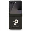 Karl Lagerfeld Saffiano Karl&Choupette Pin case for Samsung Galaxy Z Flip7 black