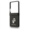 Karl Lagerfeld Saffiano Karl&Choupette Pin case for Samsung Galaxy Z Flip7 black