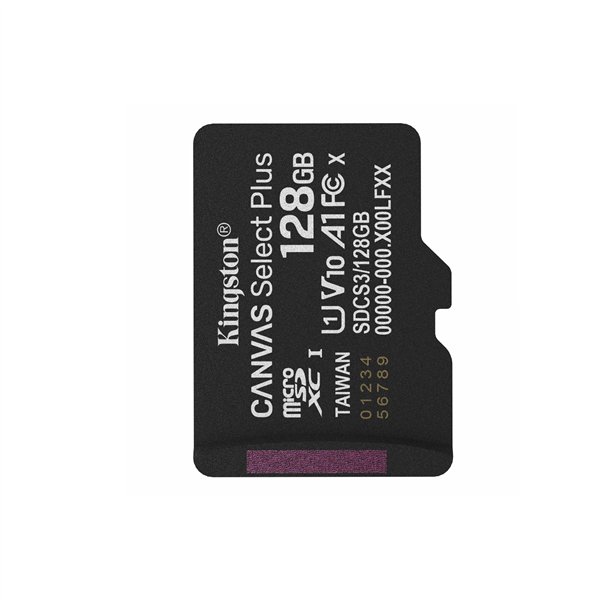 Micro SD Memory Card with Adaptor Kingston SDS3/128GB 128 GB