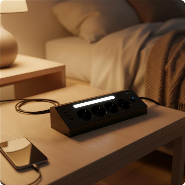 Huslog Vertical power strip with LED