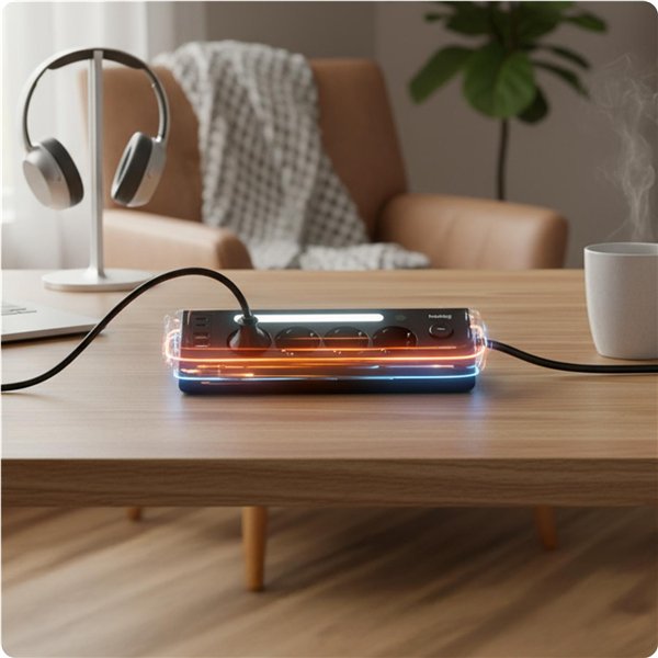 Huslog Power strip with LED