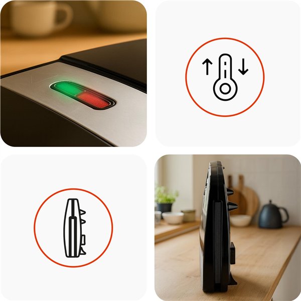 Huslog 4-slice sandwich maker 1800W