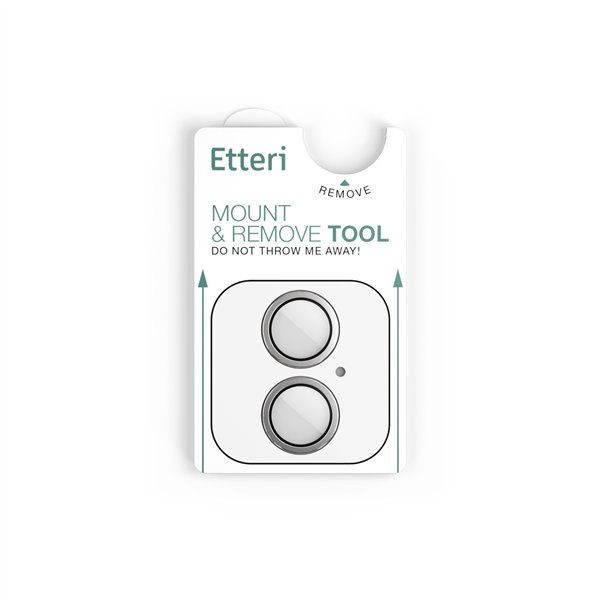 Etteri camera lens protector for iPhone 17 white
