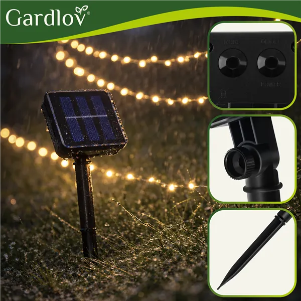 Solar garland 15m IP44 Gardlov 24007