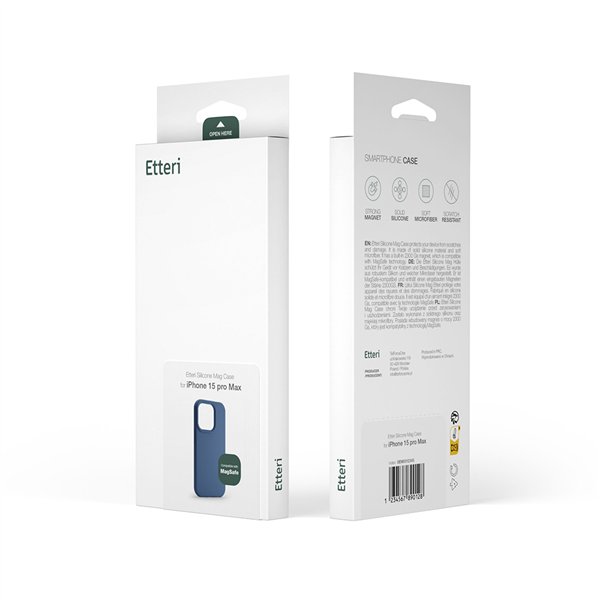 Etteri Silicone Mag case for Samsung Galaxy S26 dark blue