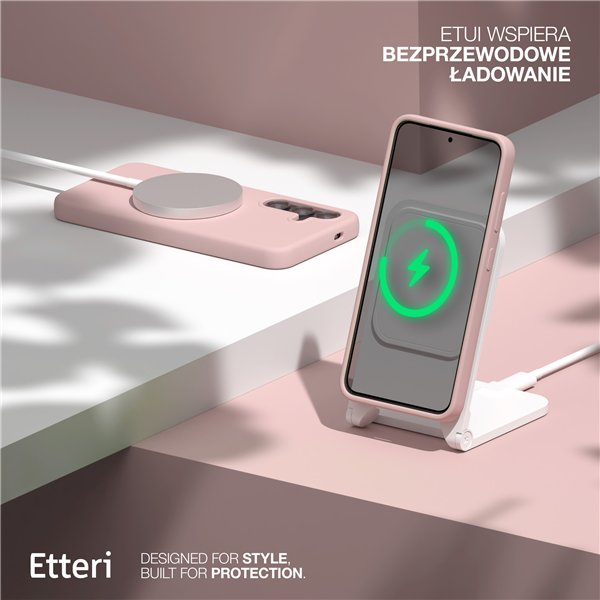 Etteri Silicone Mag case for Samsung Galaxy S26 Ultra light pink