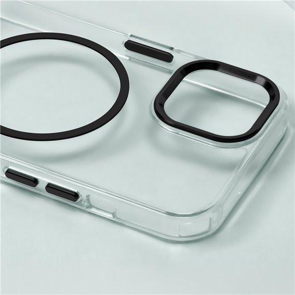 Clear Thin Mag case for Samsung Galaxy S26 black