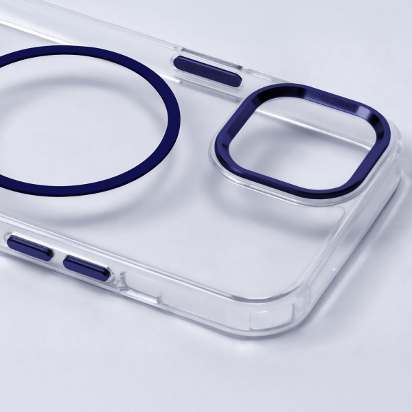 Clear Thin Mag case for Samsung Galaxy S26 Plus blue