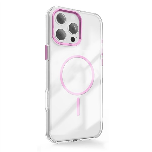 Clear Thin Mag case for Samsung Galaxy S26 pink